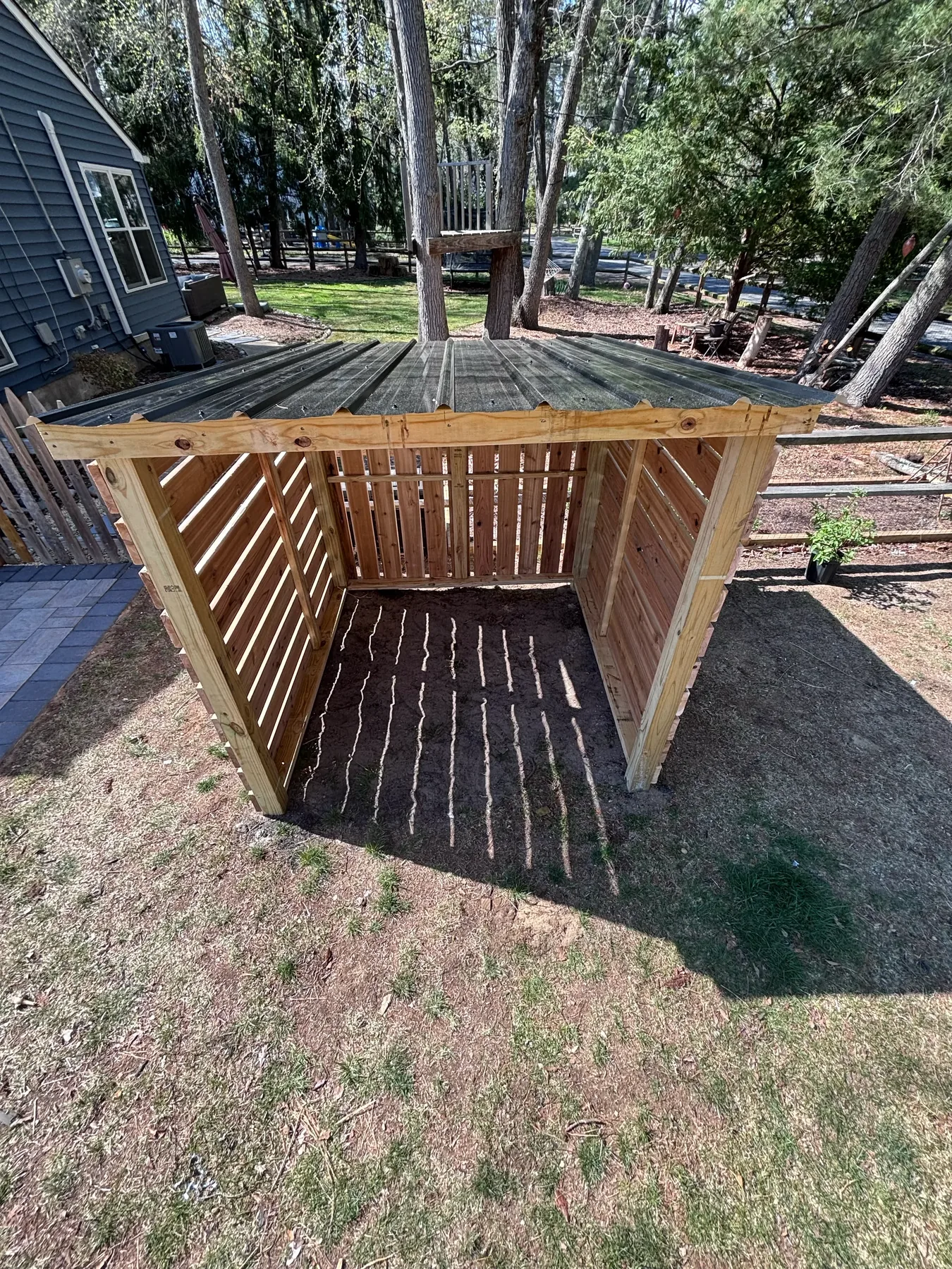 Finished outdoor construction project