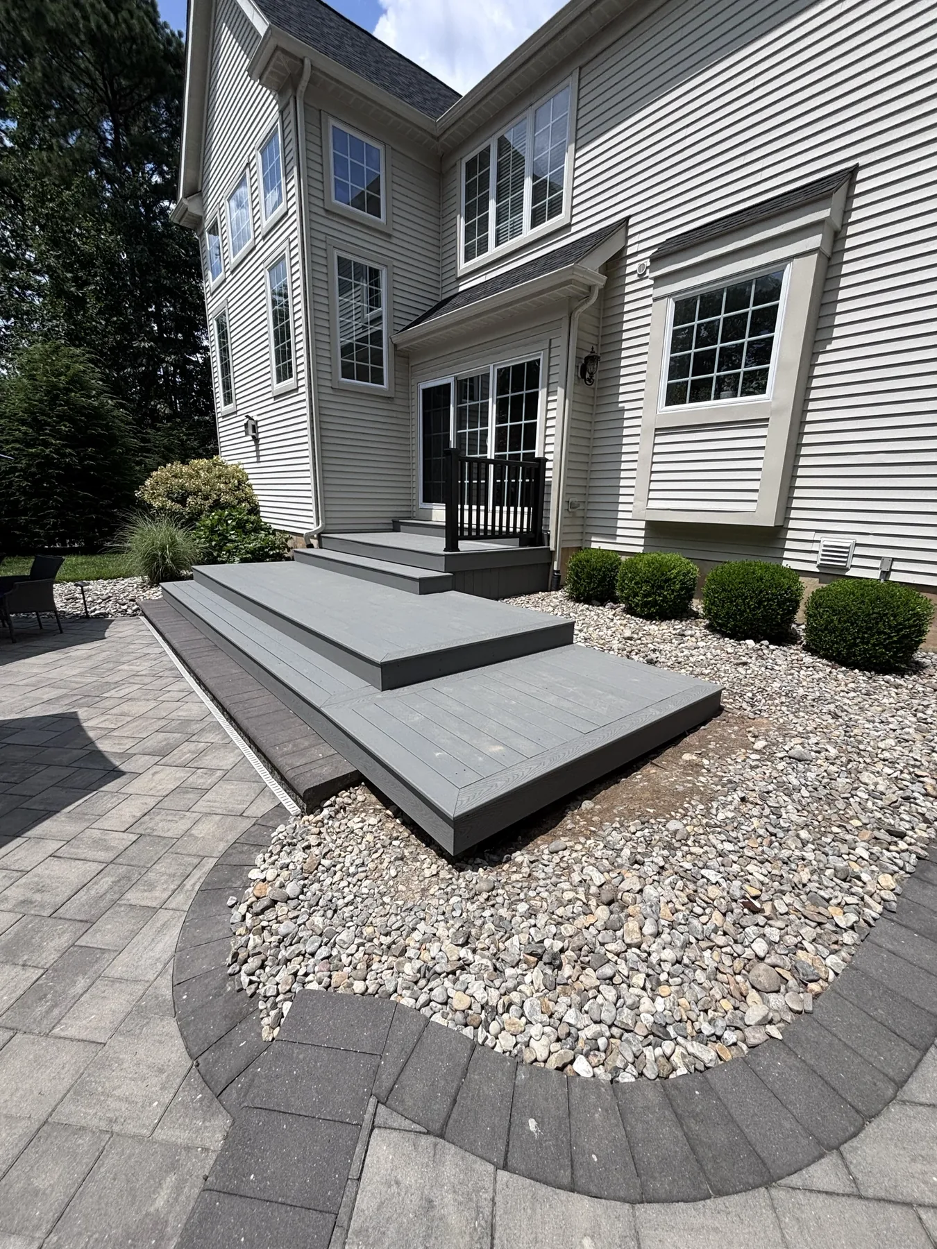 Completed outdoor carpentry project by Platinum Property Services